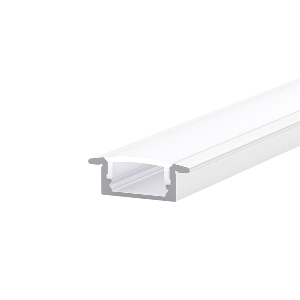 23×8mm slim recessed LED profile for cabinets