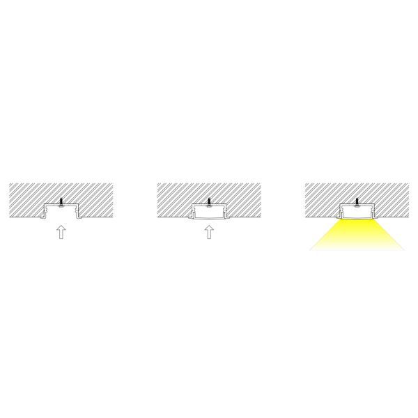 30.5×10mm Flanged Recessed Profile | AL009 - Image 3