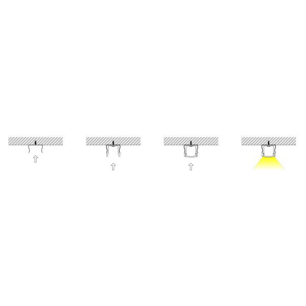 17×15mm Surface LED Profile | AL013 - Image 3