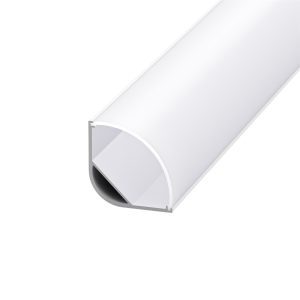 30×30mm curved corner profile for retail