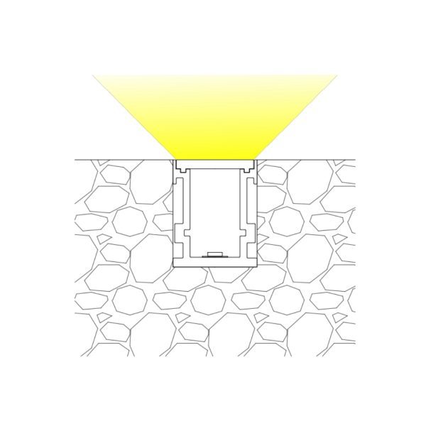21×26mm IP67 Floor Channel | AL042 - Image 3