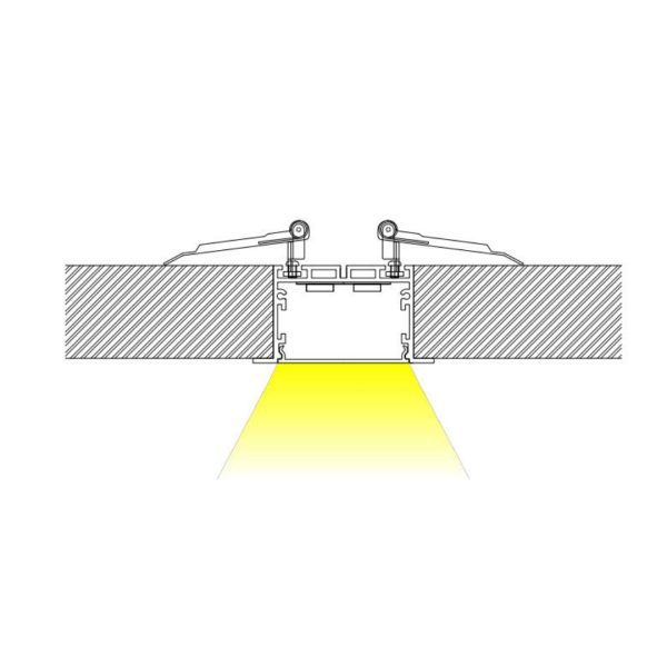 65×35mm Flanged Clip Channel | AL046 - Image 3