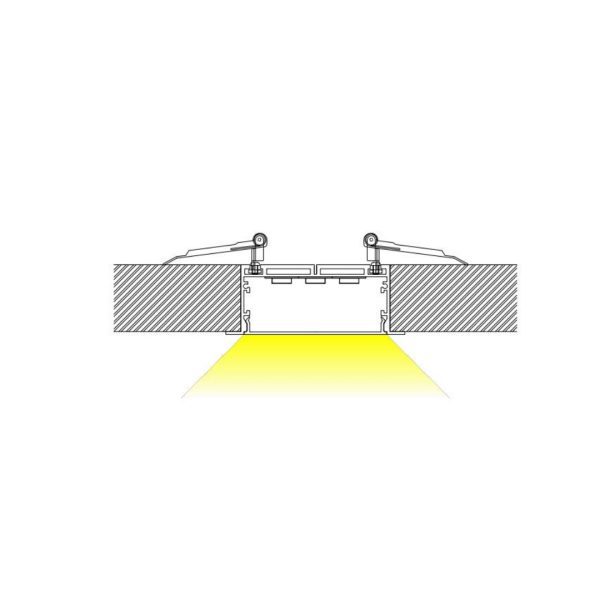90×35mm Heavy-Duty Clip Channel | AL048 - Image 3