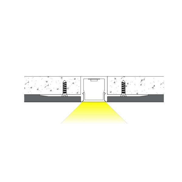 53×14mm Narrow Flush Mount Profile | AL059 - Image 3
