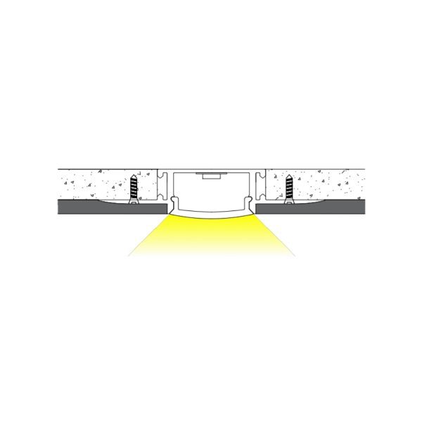 61.5×14mm Standard Flush Mount Profile | AL062 - Image 3