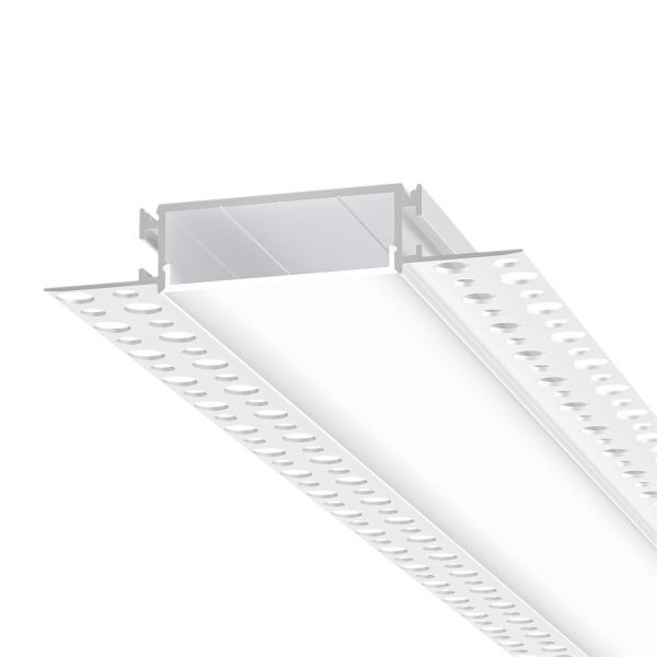 98×18.5mm wide flush-mounted profile with connectors