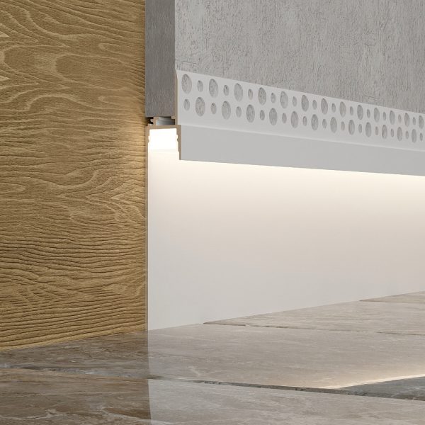 119×18.5mm Wall Wash & Skirting Profile | AL069 - Image 6