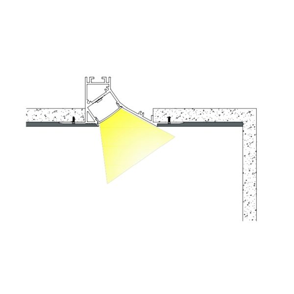 94×34mm Flush Wall Washer Profile | AL073 - Image 4