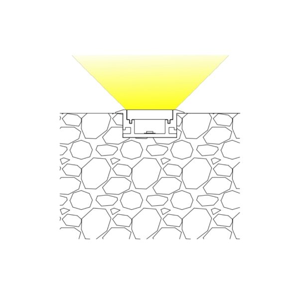 27×11mm IP67 Floor LED Channel | AL109 - Image 3