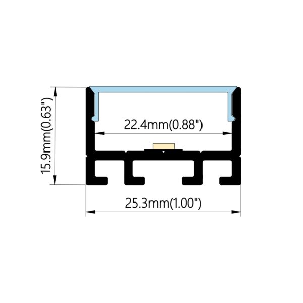 25.3×16mm Enhanced Cooling Profile | AL120 - Image 2