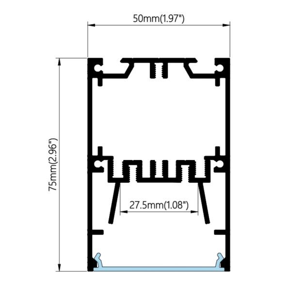 50×75mm Dual-Mount Driver Profile | AL126 - Image 2