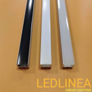 Customizable LED profile cover colors: white/black/silver (wholesale pricing)