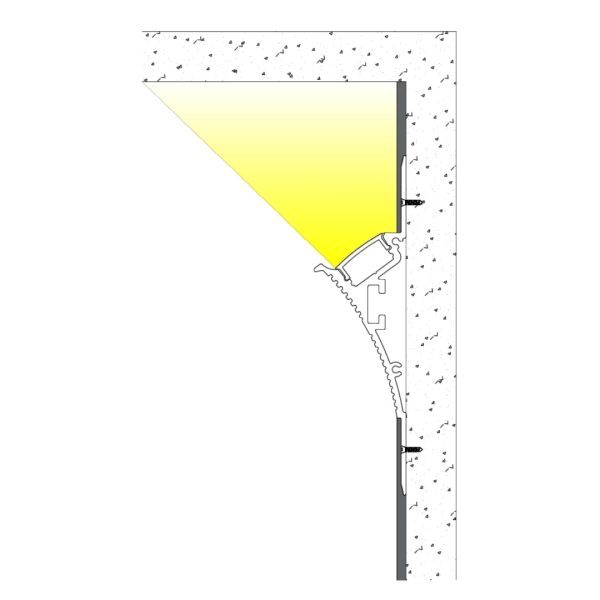 88×23.7mm LED Wall Washer Profile | AL075-N - Image 3