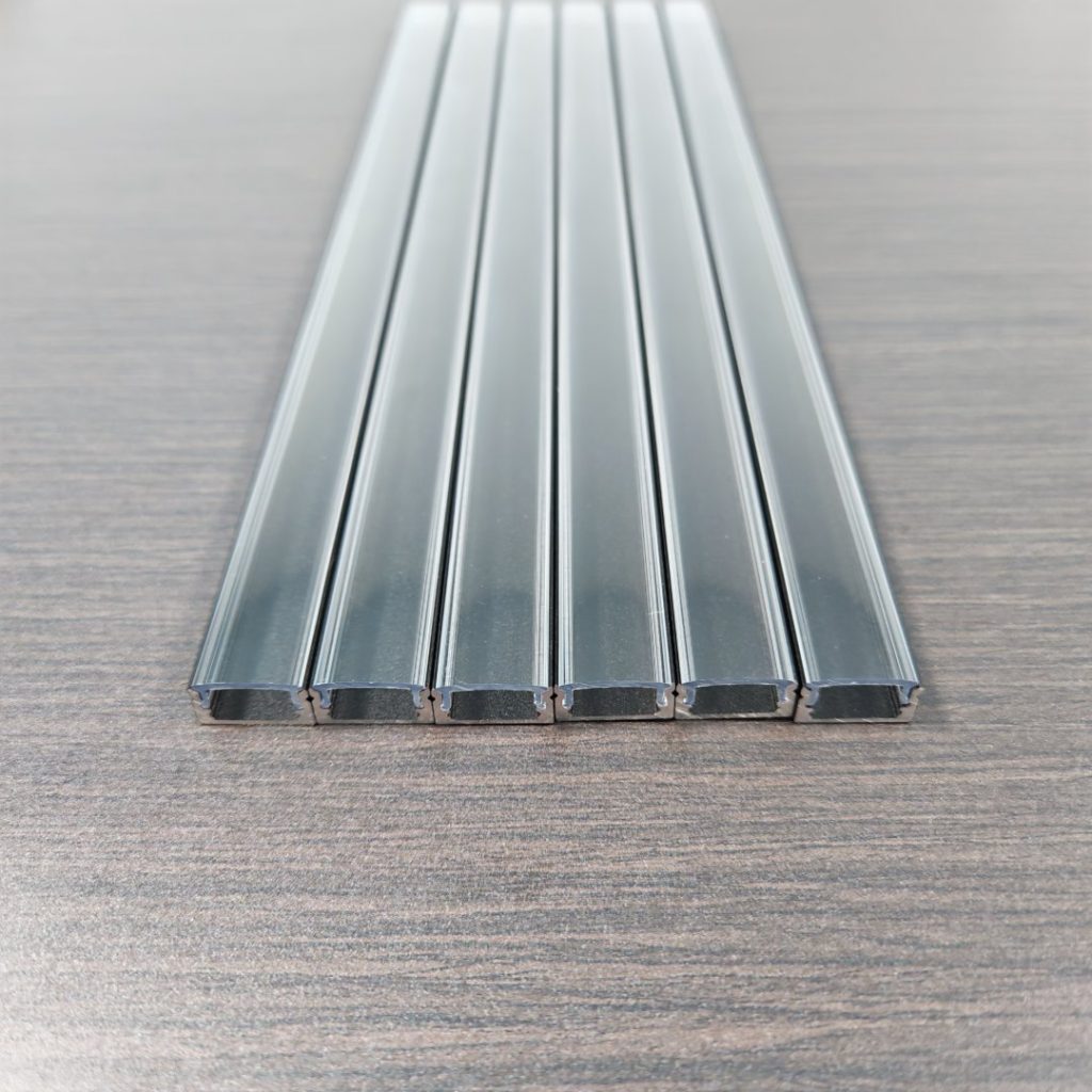 Flat clear LED covers for maximum indirect light transmittance.