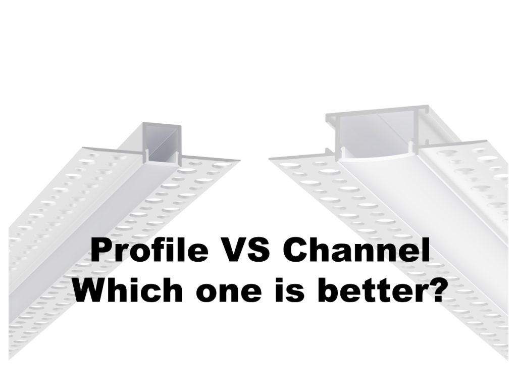 LED profile vs LED channel aluminum extrusion comparison