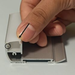 45-Degree Snap-In Technique for Tight LED Profile Diffusers
