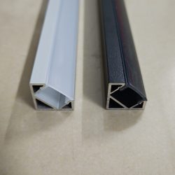 Anodized vs powder coated LED aluminum profile surface finish comparison